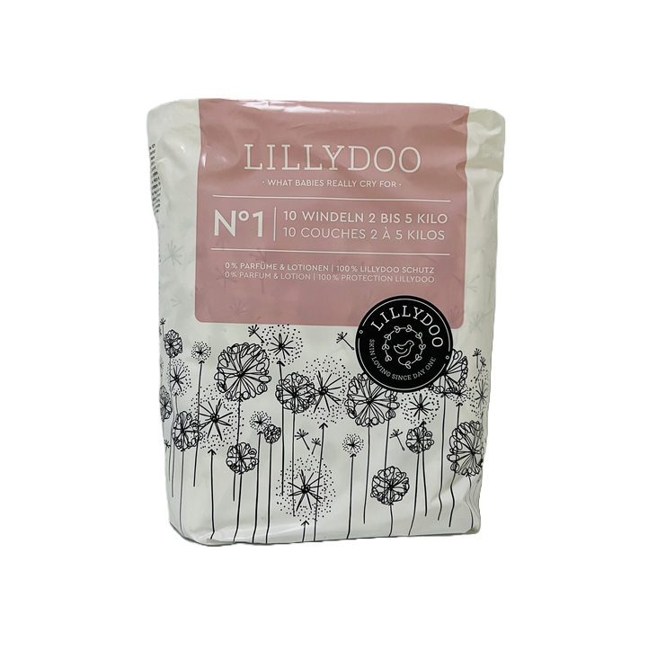 Підгузки дитячі LillyDoo р. 1 2-5 кг 10 шт. (4260678844566)