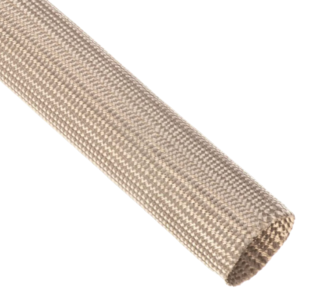 Кабельная оплетка промышленная Techflex Ultraflexx высокотемпературная 650°C Ø7,34 мм 1 м Светло-серый (000045473)