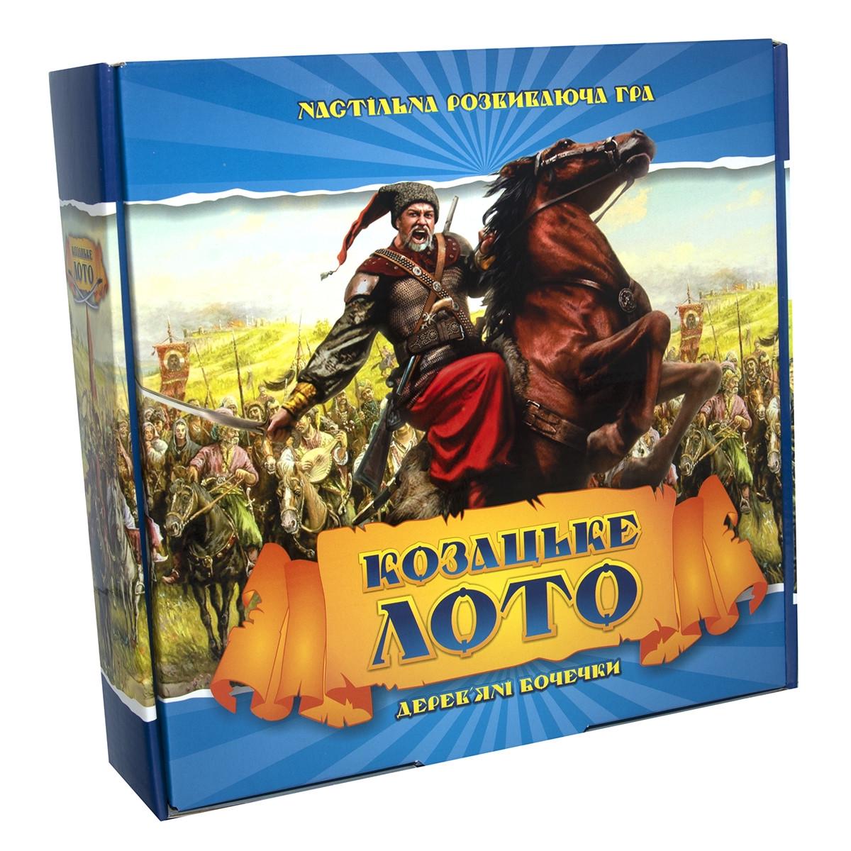 Настільна гра Лото Strateg Козацьке з дерев'яними бочонками (341)