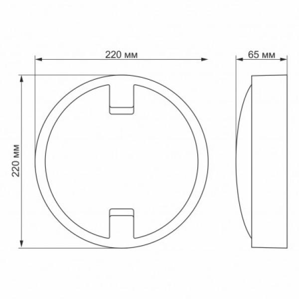 Защищенный светодиодный уличный светильник VIDEX 18W 5000K 220V (VL-BH12R-185) - фото 5