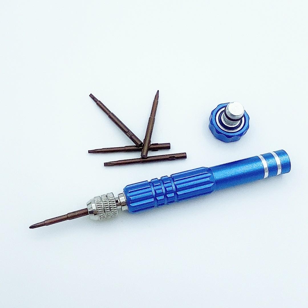 Викрутка прецизійна цангова 5 намагнічених змінних жал Blue (137757) - фото 4 Викрутка прецизійна цангова 5 намагнічених змінних жал Blue (137757) - фото 4