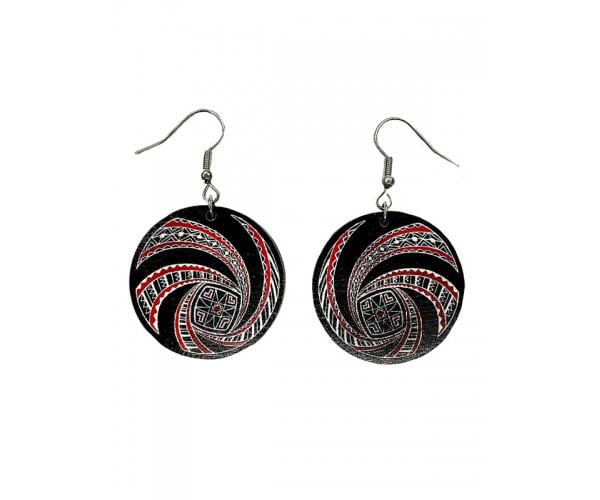 Сережки дерев'яні №25 (123264)