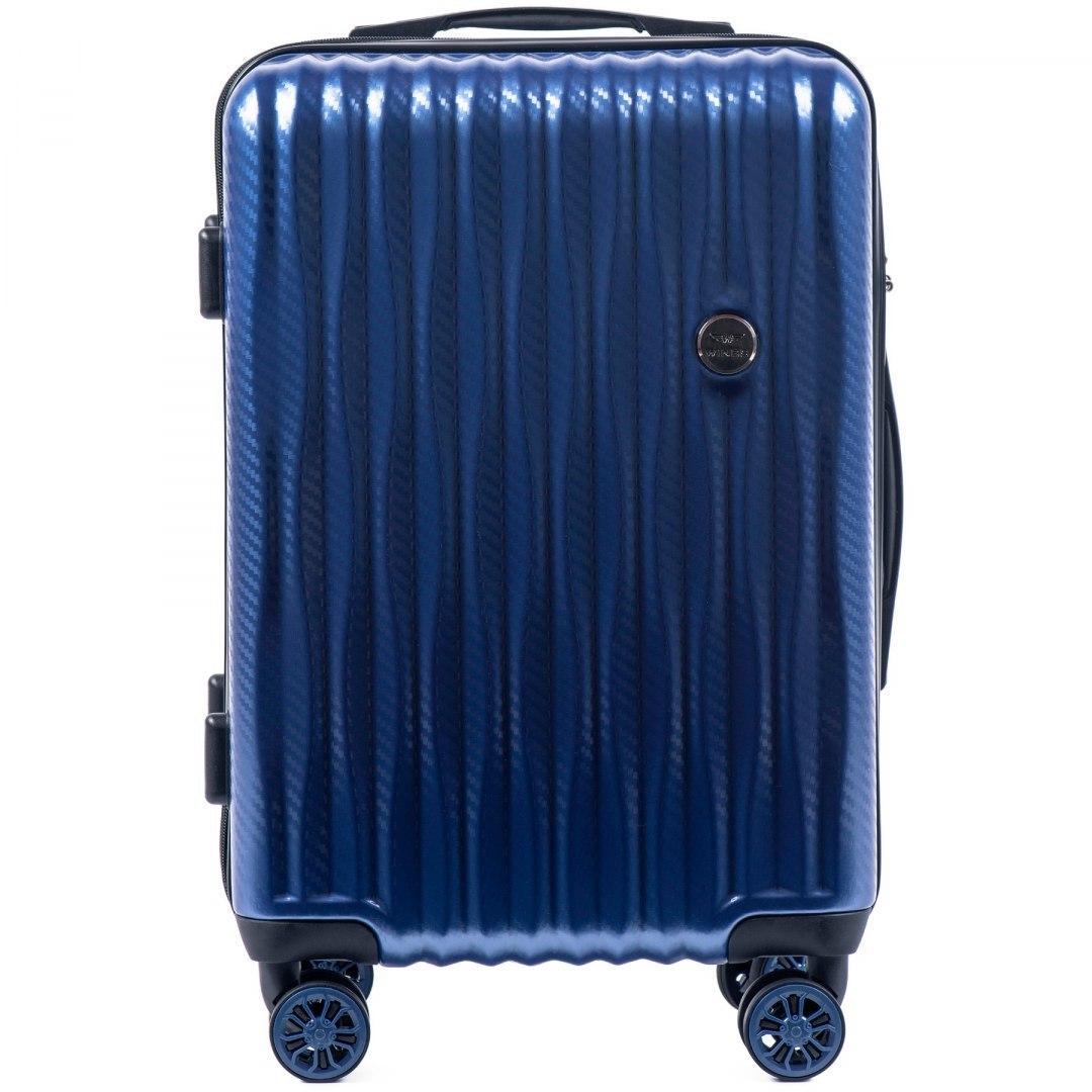 Чемодан Wings PC 5223 поликарбонатный маленький ручная кладь 35 л Синий Чемодан Wings PC 5223 поликарбонатный маленький ручная кладь 35 л Синий