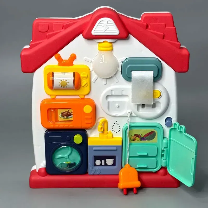 Игрушка для малыша WToys Бизиборд дом со сказками/песнями/светом/звуком развивающий (28443936)