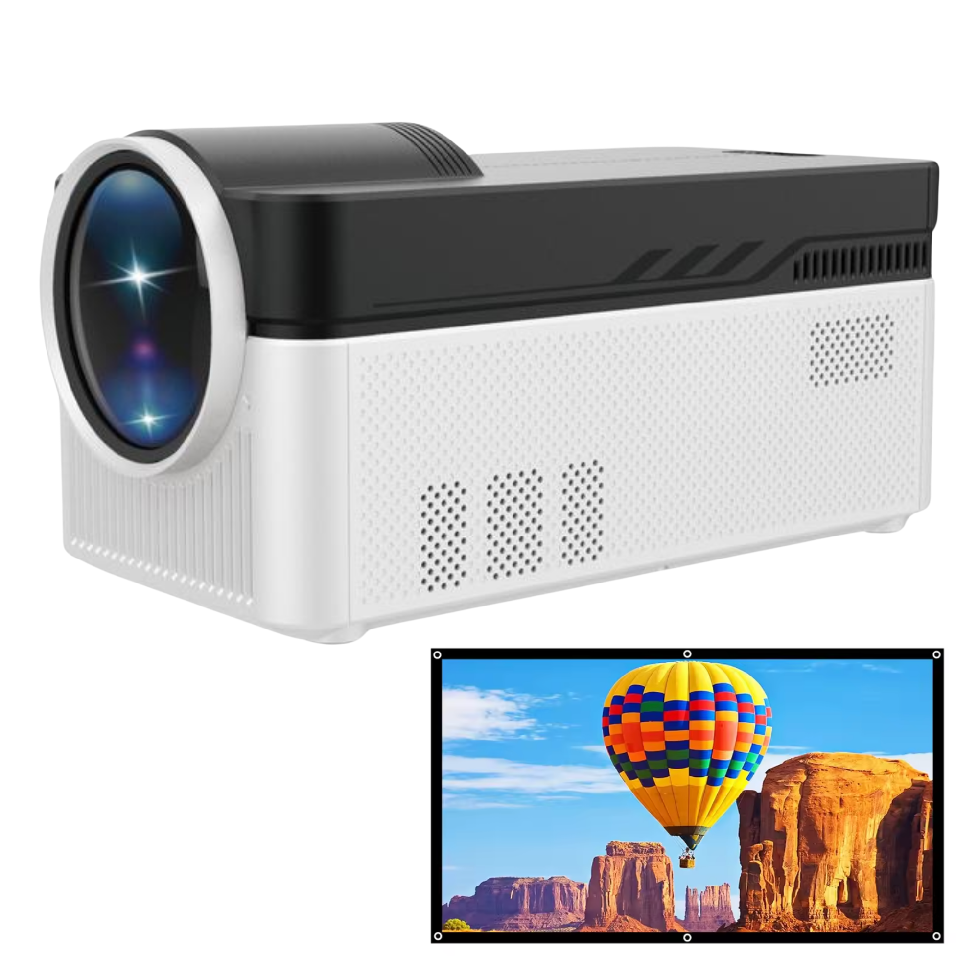 Проектор MAGCUBIC HY450 2/32GB 900ANSI 8K Full HD Auto offset Android 11 HD в комплекте с экраном 100" (26404897)