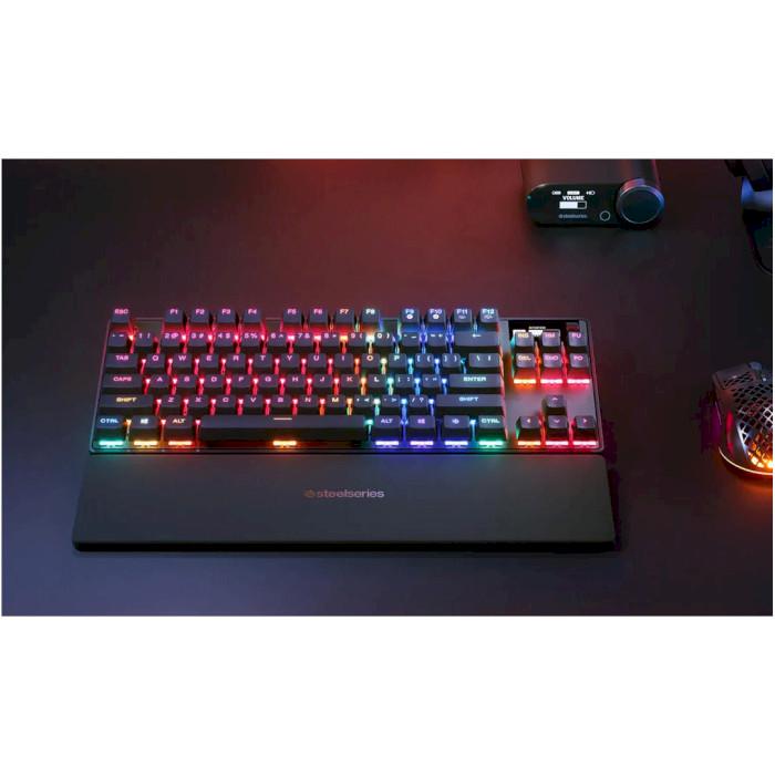 Клавиатура игровая оптическая SteelSeries Apex Pro TKL Gen 3-UA/USB/OmniPoint 3.0/RGB Black (64740) - фото 10