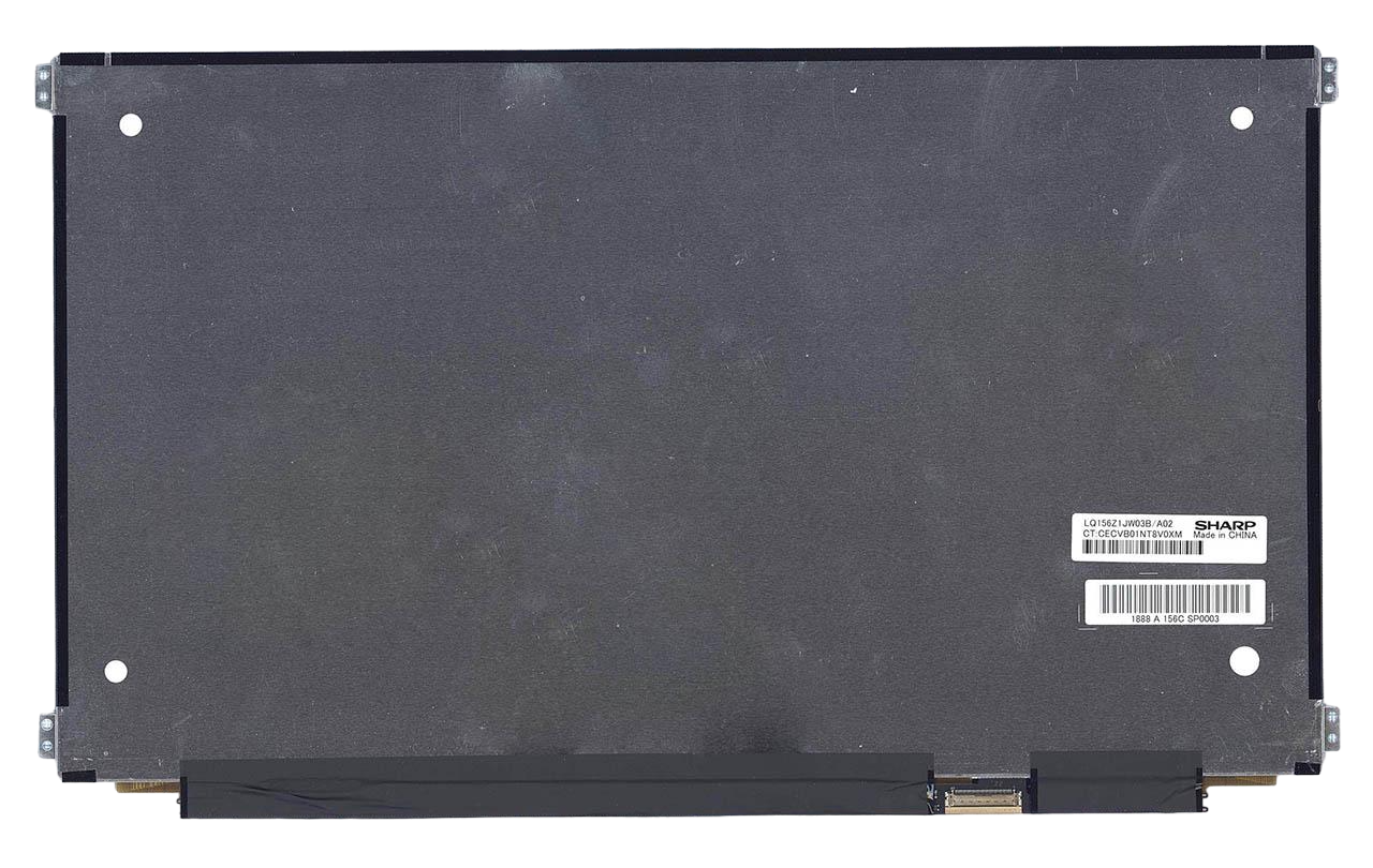 Матриця для ноутбука LQ156Z1JW03 15,6" 3200х1800 WQXGA 16:9 роз'єм eDP 40 pin справа внизу (45756)