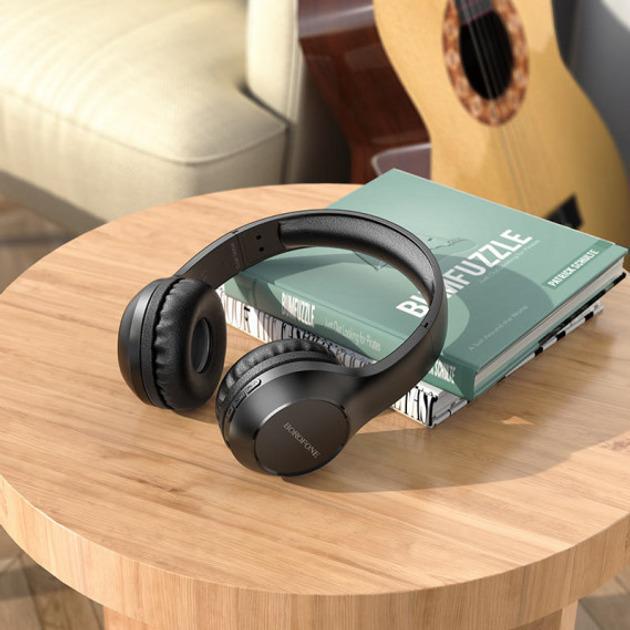 Наушники Borofone BO12 Bluetooth Черный (20409565) - фото 4