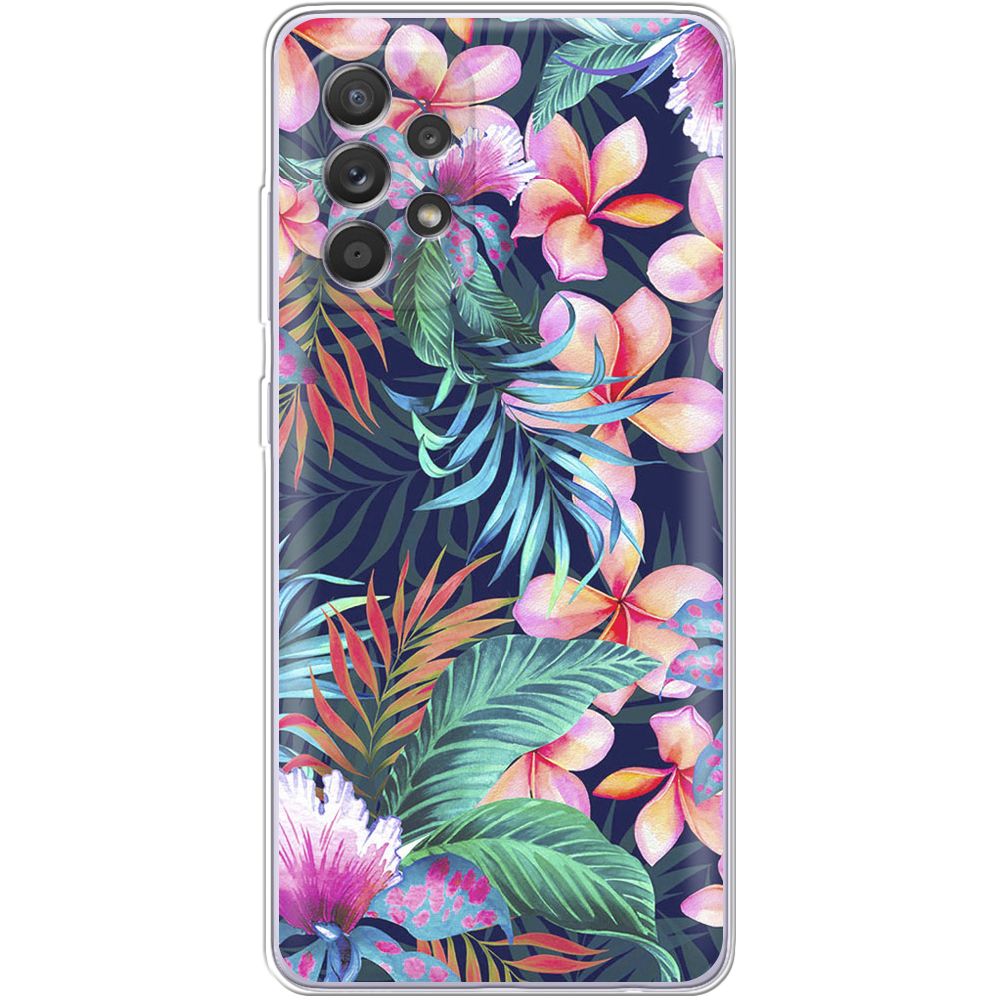 Чохол BoxFace Samsung A525 Galaxy A52 flowers in the tropics Прозорий силікон (42075-up1971-42075)