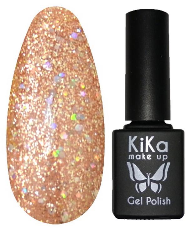 Гель-лак Kika №155 с блестками 8,5 мл Бежевый (KGP-155)