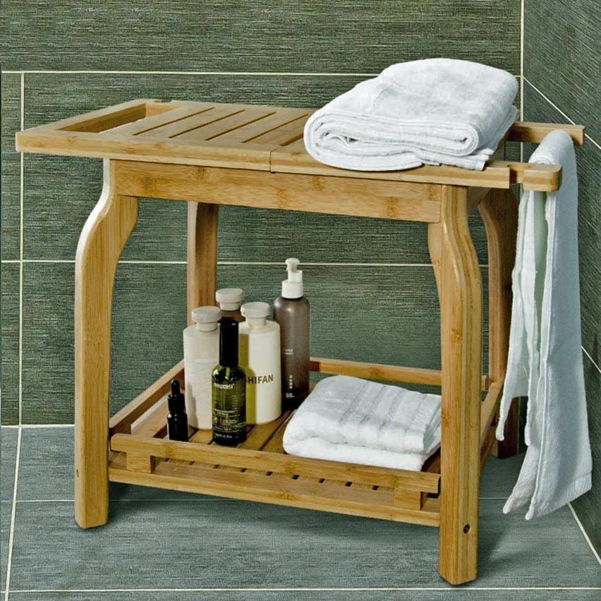 Табурет для ванной из дерева Полинера Сиена (ТВН-004705)