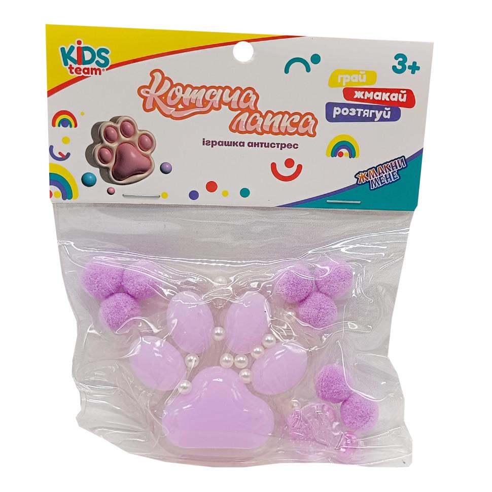 Игрушка-антистресс детская Kids Team Сквиш Мягкие кошачьи лапки Розовый (GS-236-A-156)