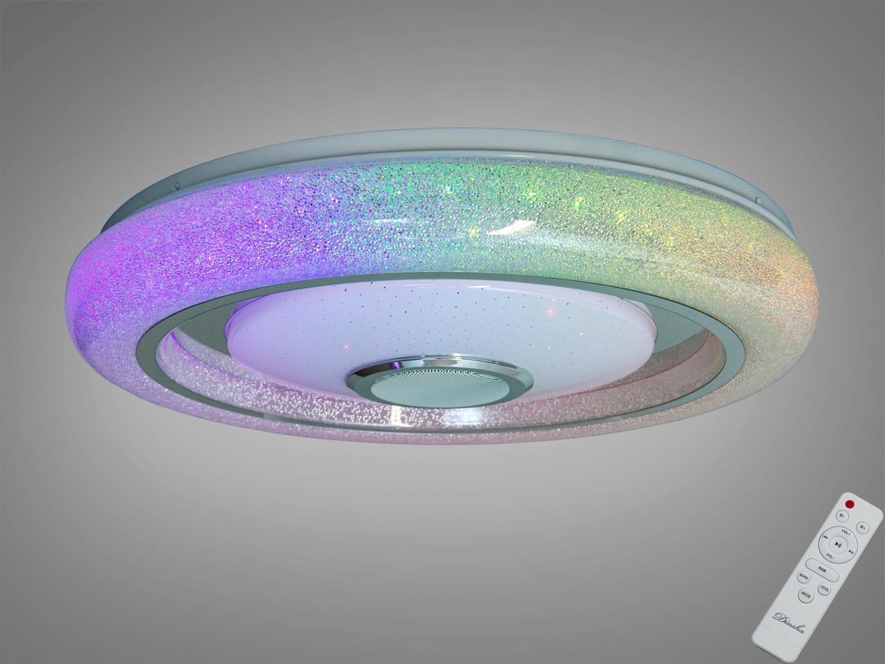 Смарт-люстра светодиодная 80Вт RGB с Bluetooth Белый (2989250462)