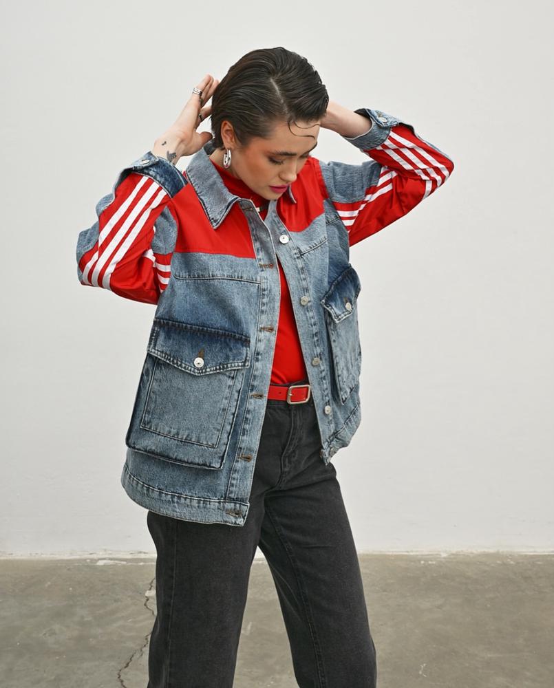 Куртка женская Veto Jeans VT2786х59 S Синий/Красный (25685810) - фото 4 Куртка женская Veto Jeans VT2786х59 S Синий/Красный (25685810) - фото 4