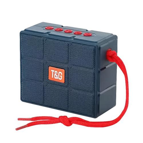 Портативная колонка T&G 311 5W с RGB подсветкой Blue