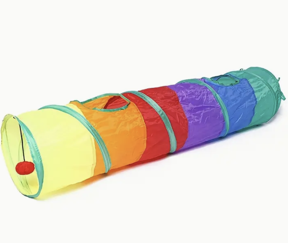 Тунель ігровий для котів універсальний з підвісною кулькою (28153645) - фото 4 Тунель ігровий для котів універсальний з підвісною кулькою (28153645) - фото 4