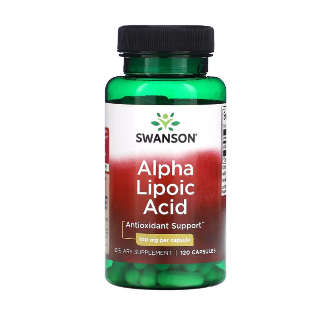 Натуральна добавка Swanson Alpha Lipoic Acid 100 мг 120 капс.