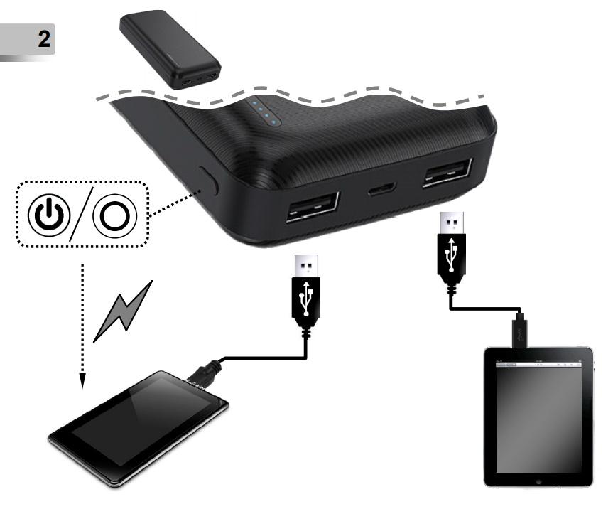 Повербанк Martec Gembird 2xUSB 20000 mAh (9293127) - фото 4