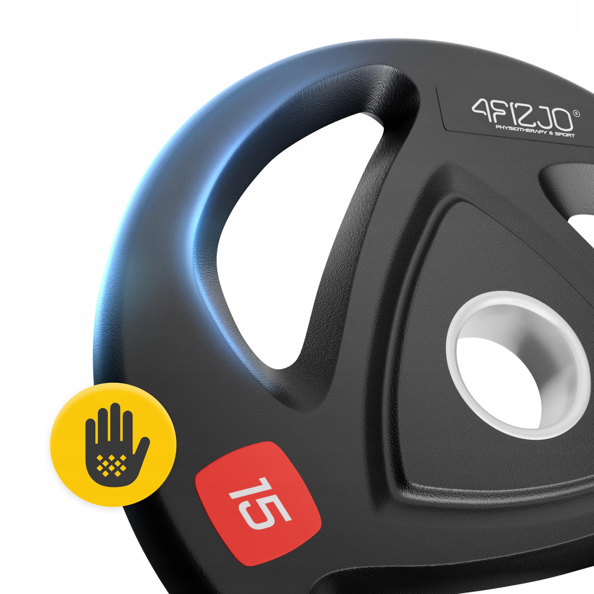 Диск олімпійський 4fizjo металевий/прогумований 2 шт. 15 кг 51 мм Black (P-5905973401272) - фото 2 Диск олімпійський 4fizjo металевий/прогумований 2 шт. 15 кг 51 мм Black (P-5905973401272) - фото 2