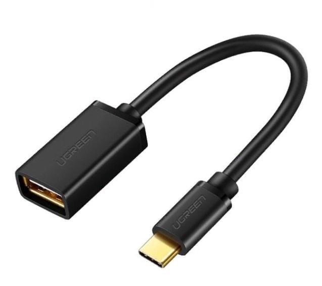 Кабель Ugreen Type-C OTG адаптер 15 см Black (US154)