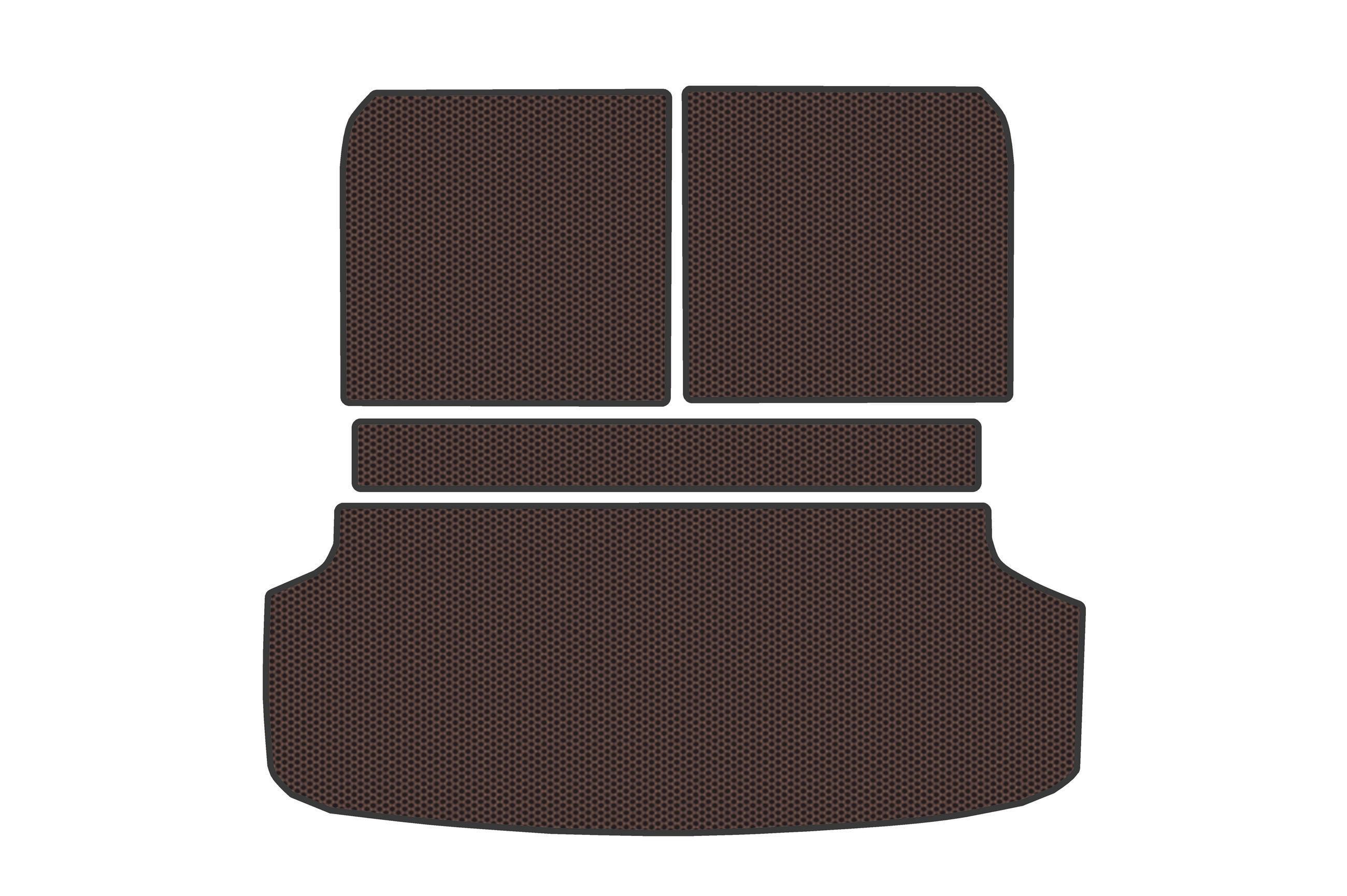 Коврик в багажник резиновый Digital Designs Digital Designs V2 для KIA EV9 Коричневый (186689)