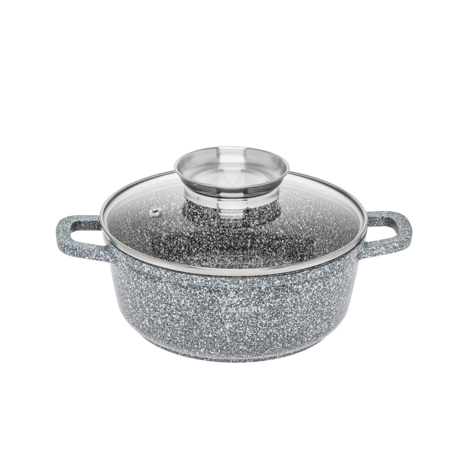 Набір каструль Zauberg 3020/22/24-SN 3 пр. з мармуровим покриттям 3 пр. 2,3/3,2/4,5 л (87702) - фото 4