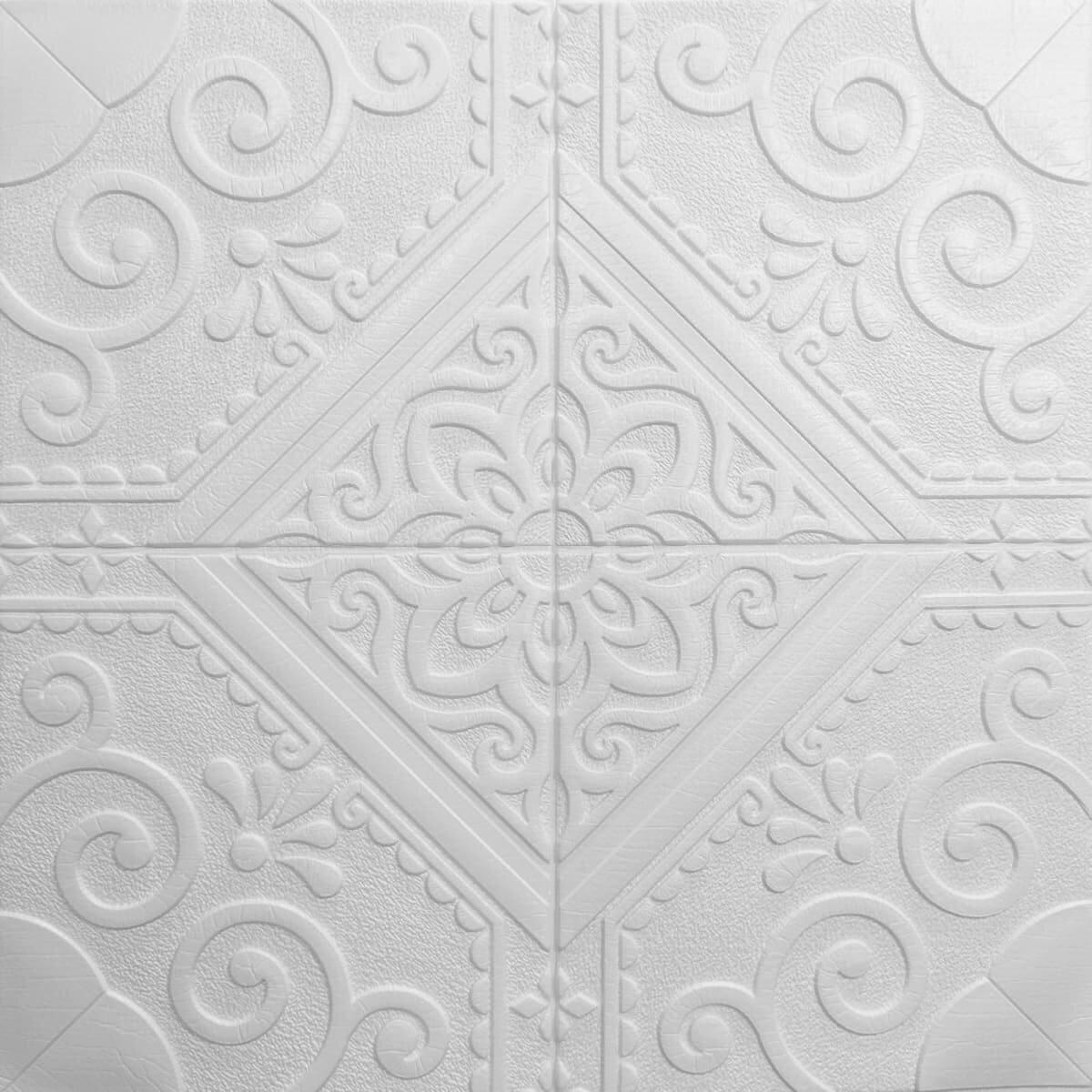 3D-панель самоклеюча декоративна стельова стінова 700x700x7,5 мм 170 (SW-00000250)