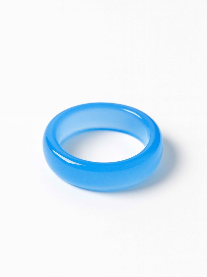 Кольцо из агата Голубой (5240-17)
