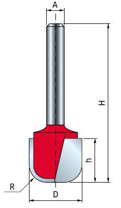 Фреза концевая Freud 19-12612P D19 h15,9 H66,7 (19-12612P) - фото 3