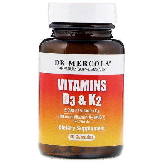 Витамин D Dr. Mercola Vitamins D3 & K2 30 Caps Витамин D Dr. Mercola Vitamins D3 & K2 30 Caps