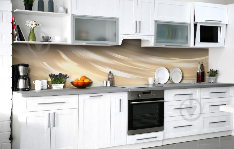 Скинали на кухню Zatarga «Смазанные огни» 650х2500 мм виниловая 3Д наклейка кухонный фартук самоклеящаяся