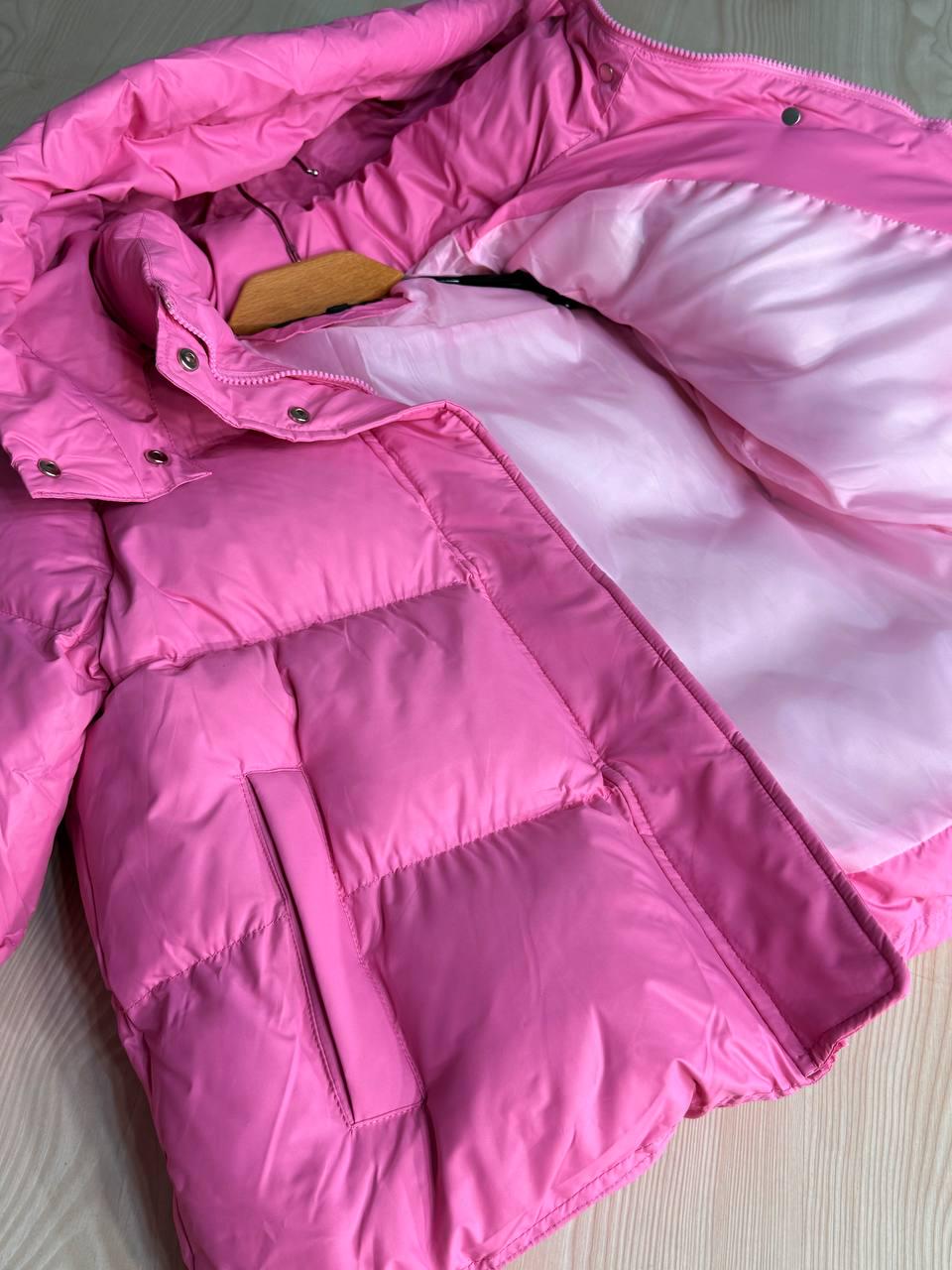 Куртка жіноча Lady Yep 10005 дута пуффер з капюшоном р. 46 Рожевий - фото 8 Куртка жіноча Lady Yep 10005 дута пуффер з капюшоном р. 46 Рожевий - фото 8