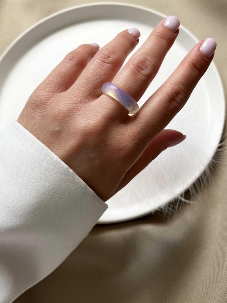 Кольцо лунный камень грань р. 17,5 (5446-17,5) Кольцо лунный камень грань р. 17,5 (5446-17,5)