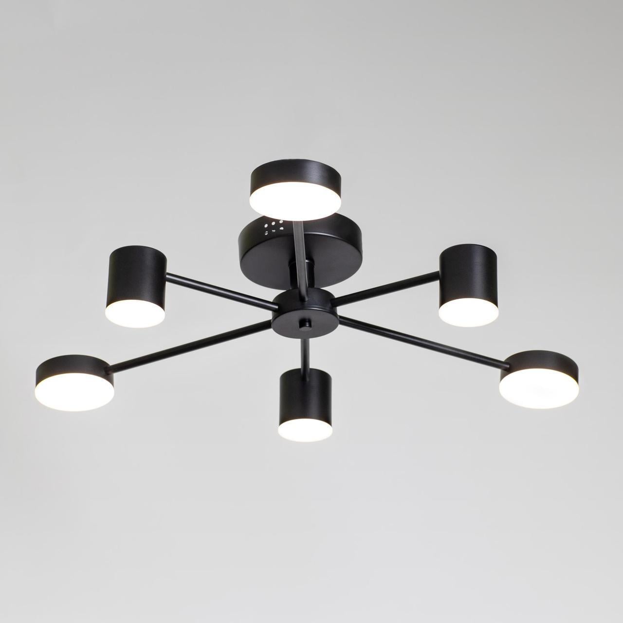 Люстра LED Svet SY-7800/6 BK на 6 модулей Черный