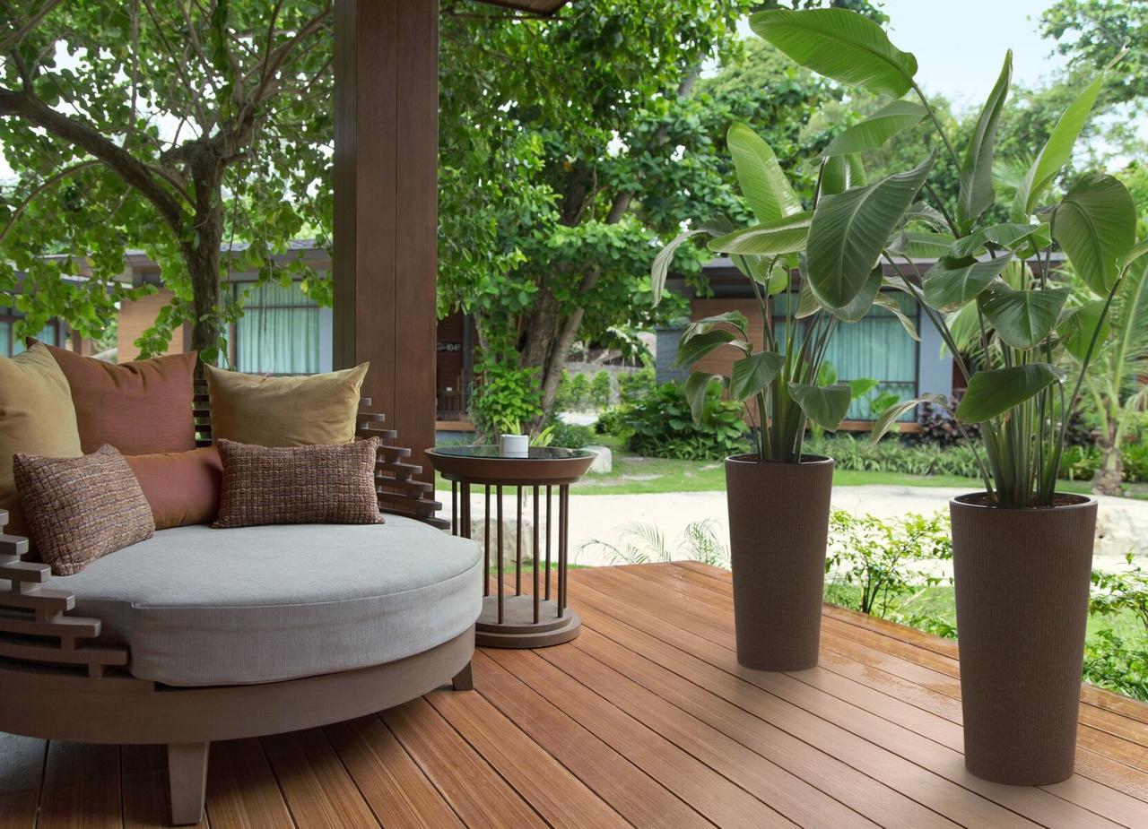 Вазон Lamela LILIA jumper 295х571 мм Серо-коричневый (A-022536) - фото 2 Вазон Lamela LILIA jumper 295х571 мм Серо-коричневый (A-022536) - фото 2