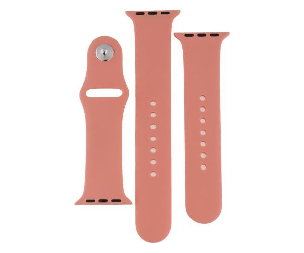Ремінець Silicone Two-Piece для Apple Watch 27 38/40 мм Flamingo