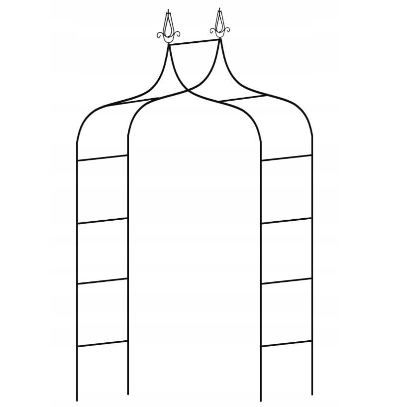 Арка садова GardenLine декоративна металева 240 см (351117)