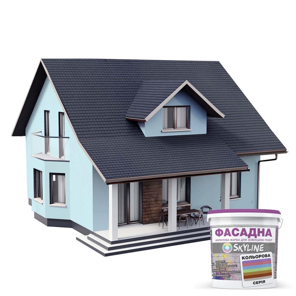 Краска акрил-латексная фасадная Skyline 5 л 0507-B20G Фреш Айс (2487186042) - фото 3 Краска акрил-латексная фасадная Skyline 5 л 0507-B20G Фреш Айс (2487186042) - фото 3