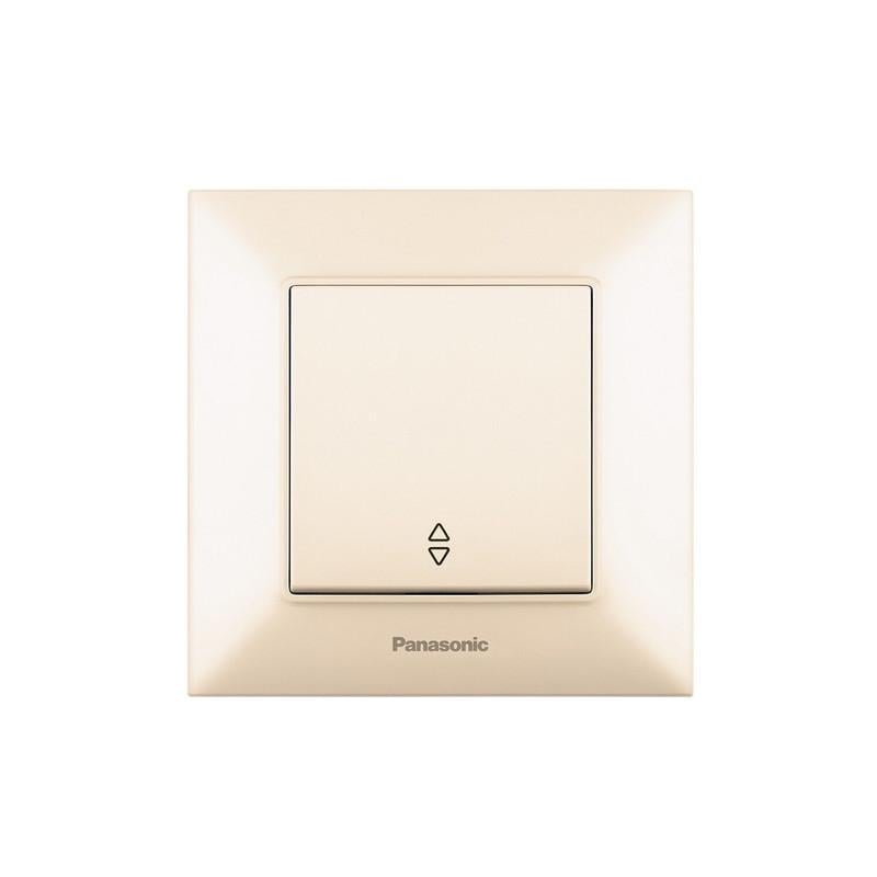 Выключатель проходной одноклавишный Panasonic Arkedia Slim с рамкой ABS кремовый (WNTC00032BG-UA1) Выключатель проходной одноклавишный Panasonic Arkedia Slim с рамкой ABS кремовый (WNTC00032BG-UA1)