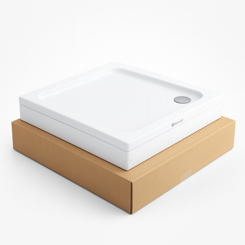 Душевой поддон Shower FRODI квадратный акриловый 90х90х15 см (C15193) - фото 1