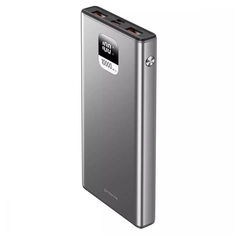 Внешний аккумулятор Proove Guardian PowerBank 22,5W 10000mAh Metal Gray