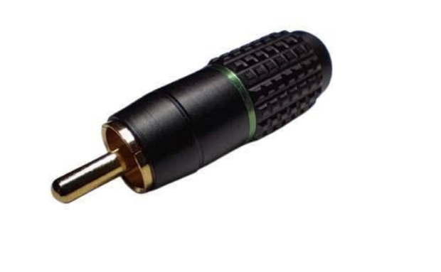 Кабельний штекер RCA Avvicon AC-MR-37BG алюміній на кабель до 7 мм Чорний/Зелений (000049363)