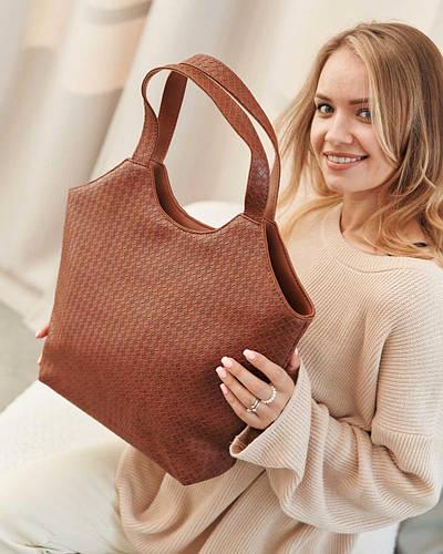 Женская сумка Welassie Тенси на одно отделение из экокожи Рыжий (2004529651) - фото 1 Женская сумка Welassie Тенси на одно отделение из экокожи Рыжий (2004529651) - фото 1