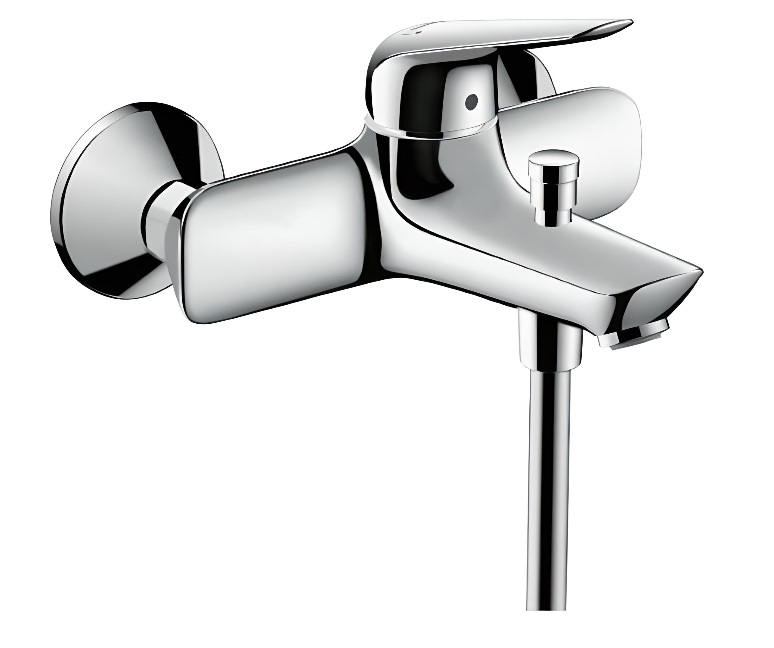 Cмеситель для ванны одновентильный литой Hansgrohe Novus 71040000 латунь Хром (mega990336)