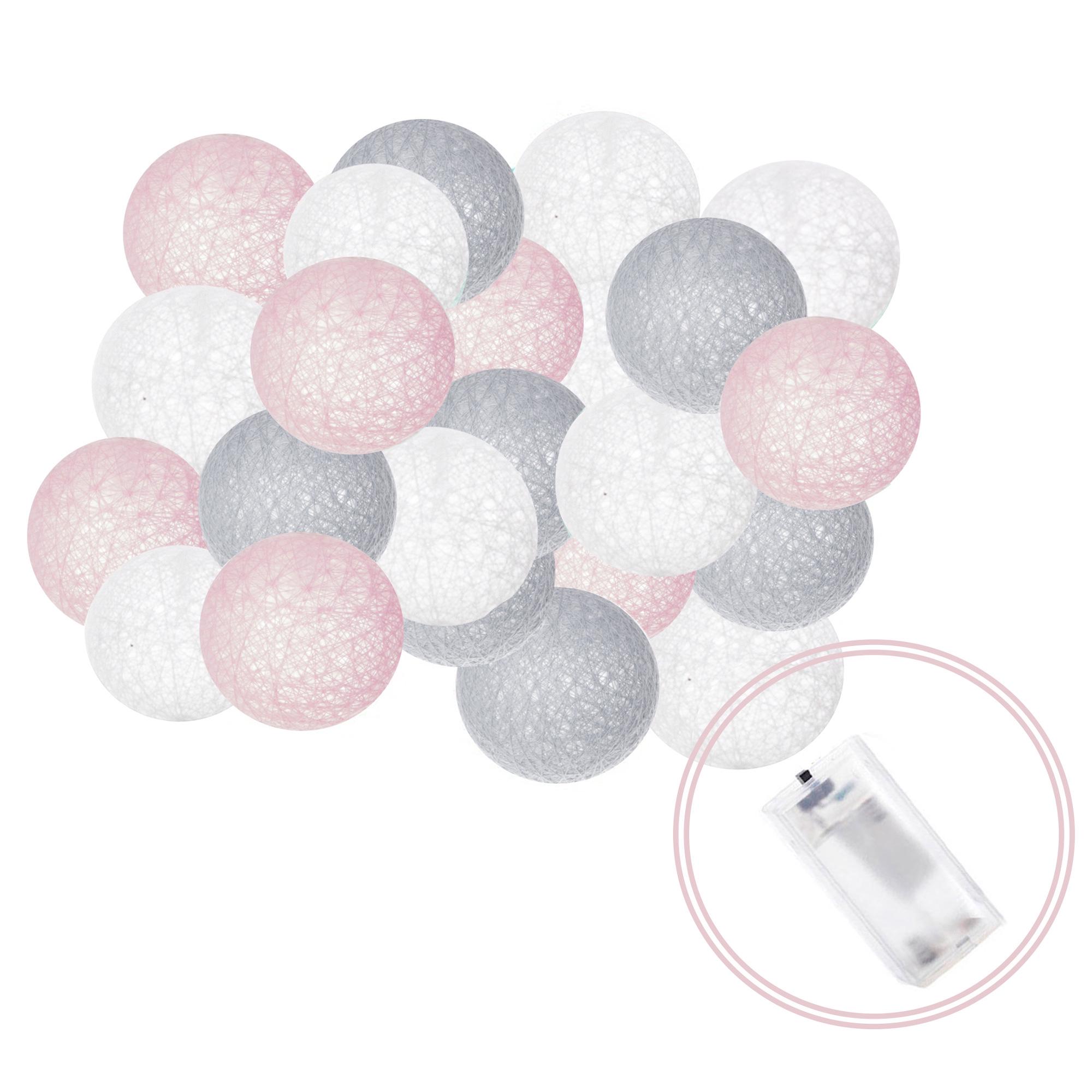 Гірлянда на батарейках Springos Cotton Balls 20 LED 4 м Warm white (CL0048) - фото 5 Гірлянда на батарейках Springos Cotton Balls 20 LED 4 м Warm white (CL0048) - фото 5