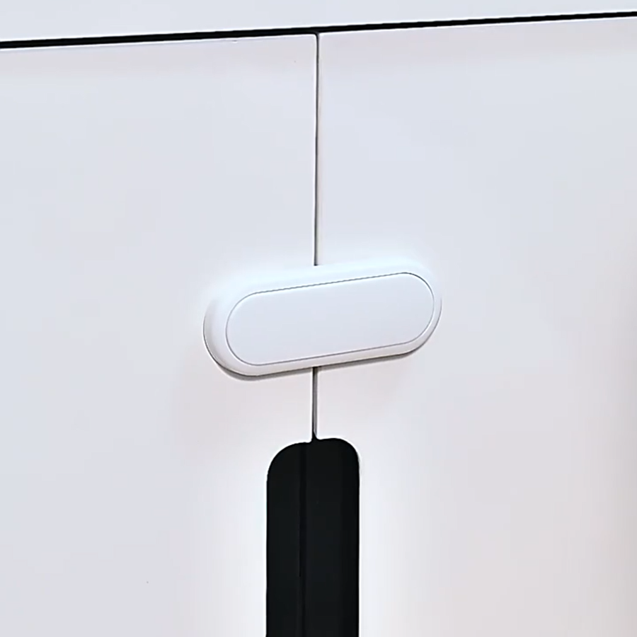 Комплект блокаторів для дверцят та шухляд дитячий захист для будинку з фіксатором 5 шт. Білий (50010/5)