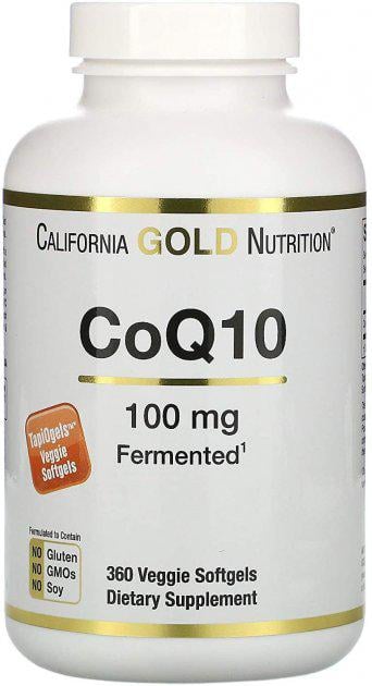 Коэнзим Q10 California Gold Nutrition 100 мг 360 растительных капсул (CGN-01268)