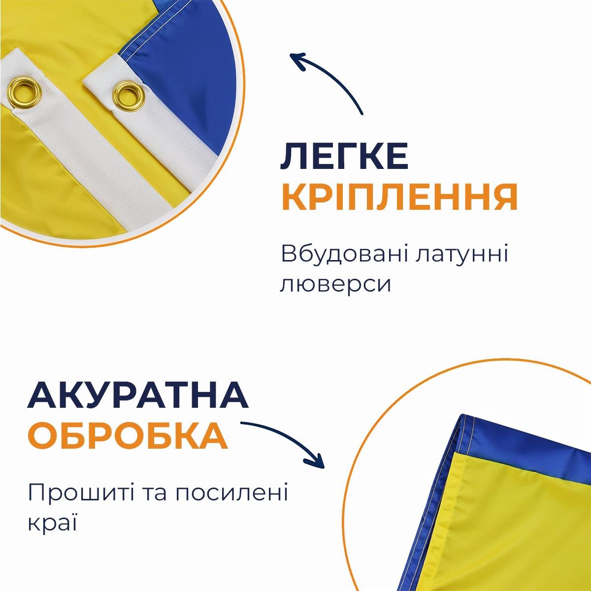 Прапор України Kayfovo iK7 для вулиці/будинку нейлон 90x60 см Жовто-синій (29271) - фото 4 Прапор України Kayfovo iK7 для вулиці/будинку нейлон 90x60 см Жовто-синій (29271) - фото 4