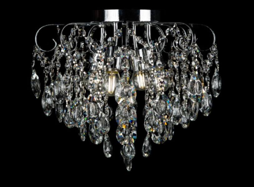 Хрустальная люстра L7540/4 CR Белый/Хром (AN000233)