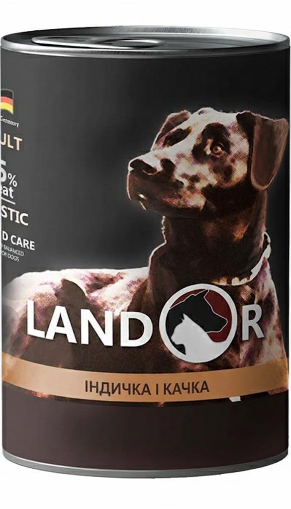 Корм влажный для взрослых собак всех пород LANDOR All Breed Turkey&Duck Индейка с уткой полноценный 400 г (BP4250231539077) Корм влажный для взрослых собак всех пород LANDOR All Breed Turkey&Duck Индейка с уткой полноценный 400 г (BP4250231539077)